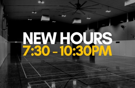 New Hours - 7:30pm to 10:30pm